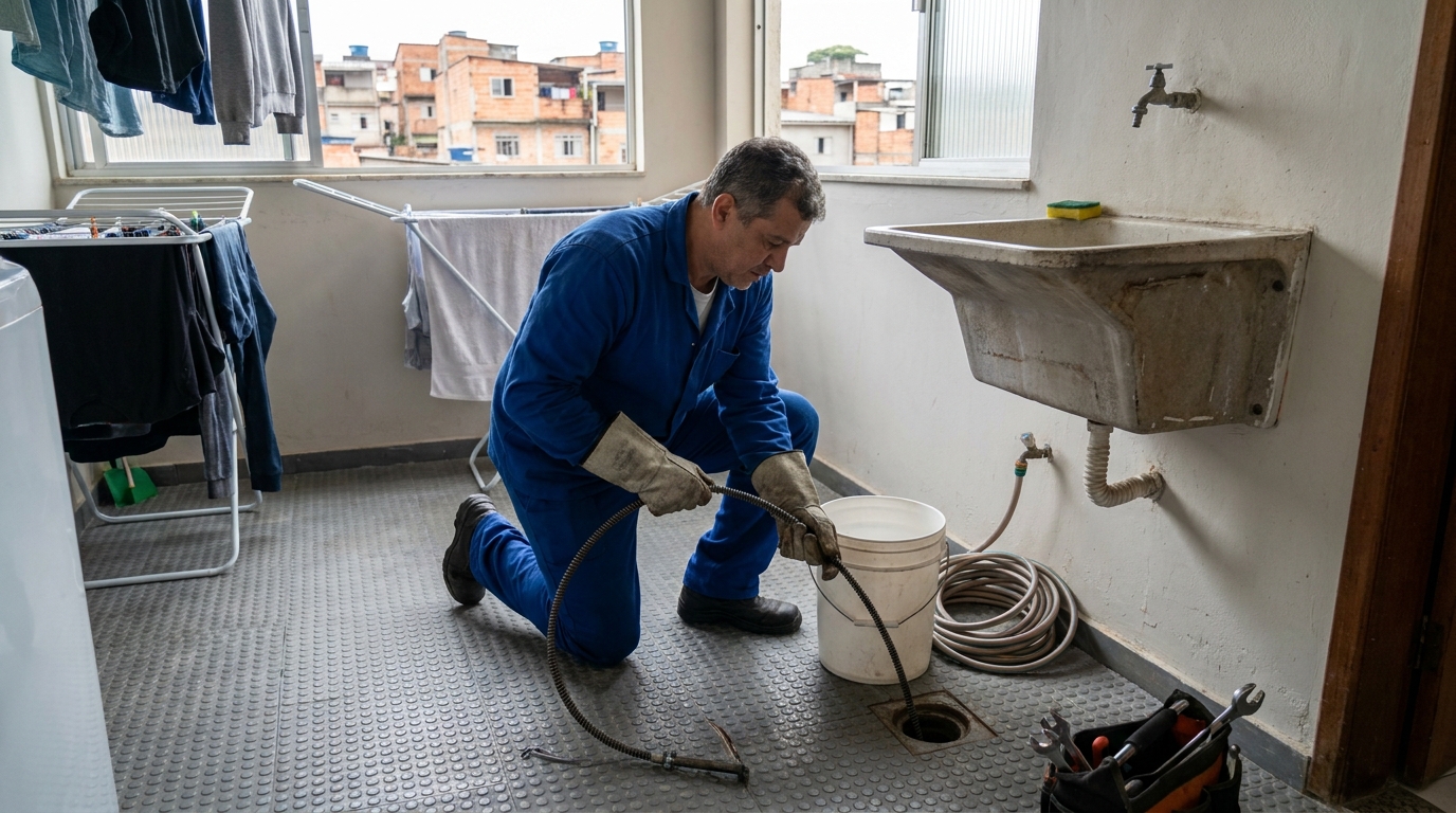 Desentupimento de Ralos Externos no Flexal, Serra‑ES