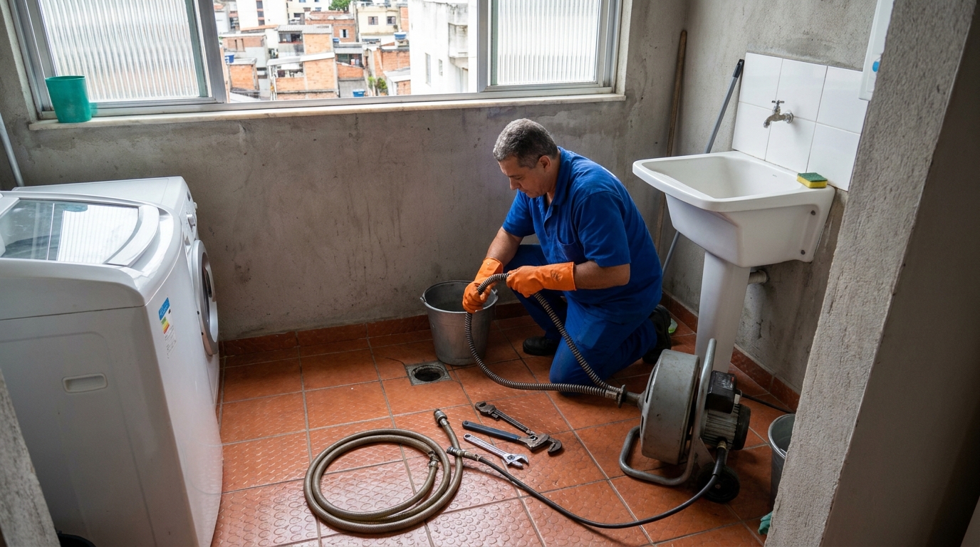 Limpeza Profunda de Ralos no Flexal, Serra‑ES